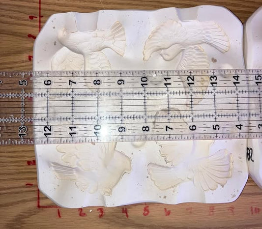 Birds -cardinals and doves Ceramic slip casting mold  Kelly 851