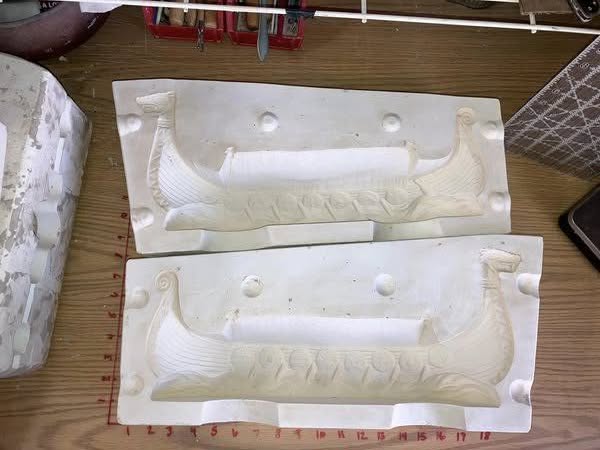 Viking pirate ship Ceramic Slip Casting Maker: Alberta 633