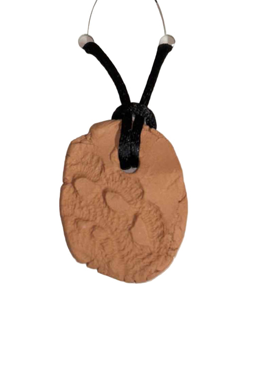 (3) Bare Kiln Fired Clay Pendant