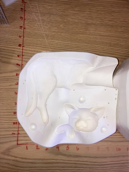 Cat Shelf Sleeper Ceramic Slip Casting Mold Maker: Scioto 2175