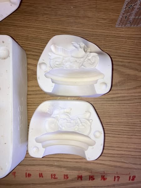 Two piece biker/Harley stein Ceramic Slip Casting Maker: Hershey’s 332