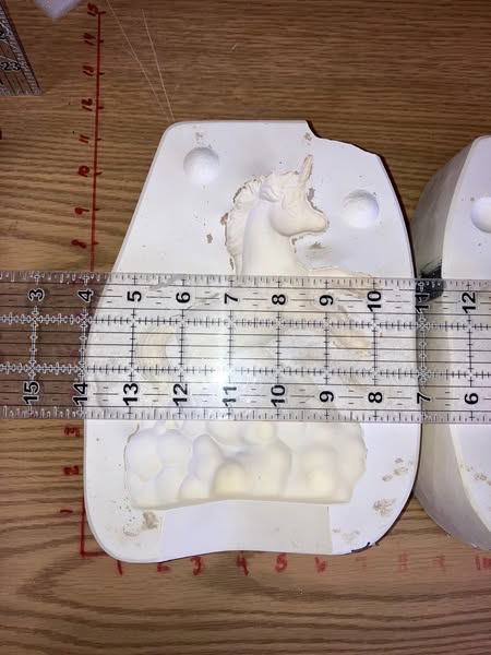 Unicorn on Cloud Ceramic Slip Casting Mold Maker: Kimple