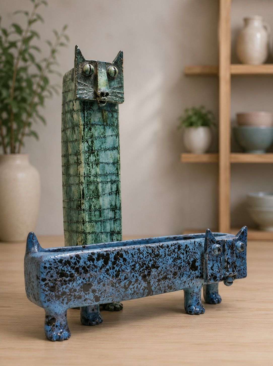 Cat Planter or Vase