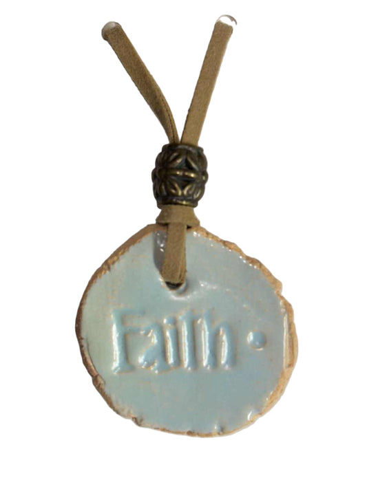 (3) Necklace Kiln Fired & Glaze Fired Pottery