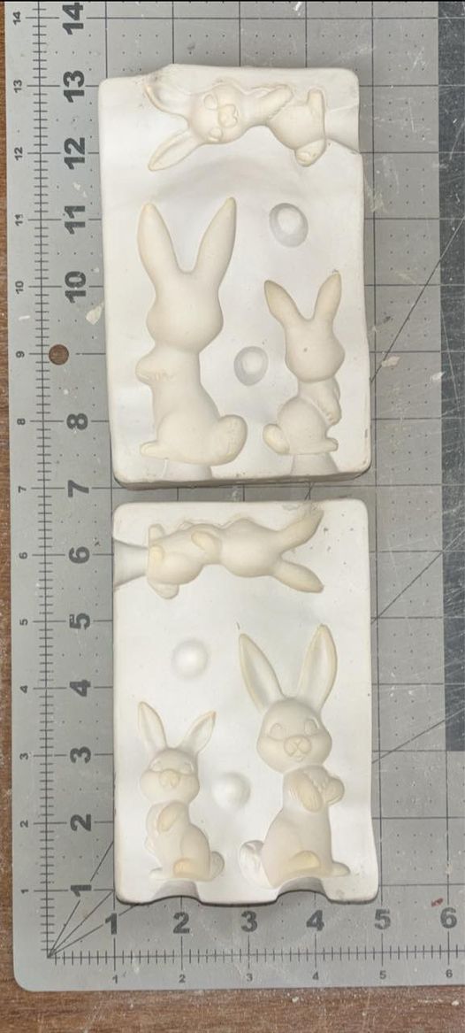 Bunny Family Duncan HM108 (lot#14) Ceramic Casting Mold