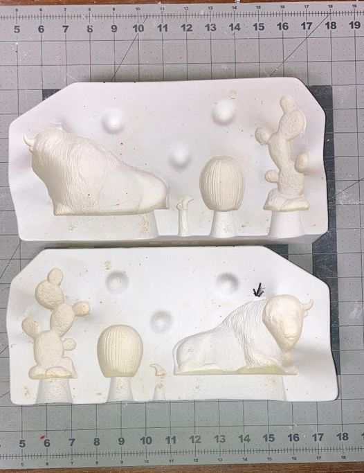 Cactus Buffalo  Riverview 582 (lot#158) Ceramic Casting Mold