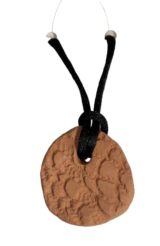 (4) Bare Kiln Fired Clay Pendant