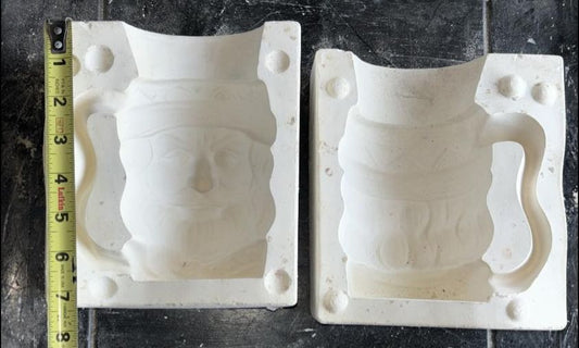 Captain Bligh Mug * Looks like Santa to me * Mackys mold 162 (Lot#H13)Ceramic Casting Mold