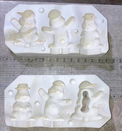 Calico ear boy, bunnies, Donna 1291 Ceramic Slip Casting Mold
