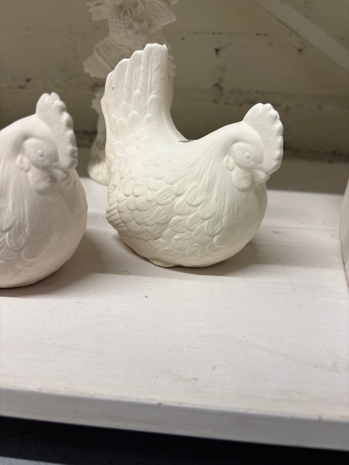 4” Chicken ready to paint Ceramics