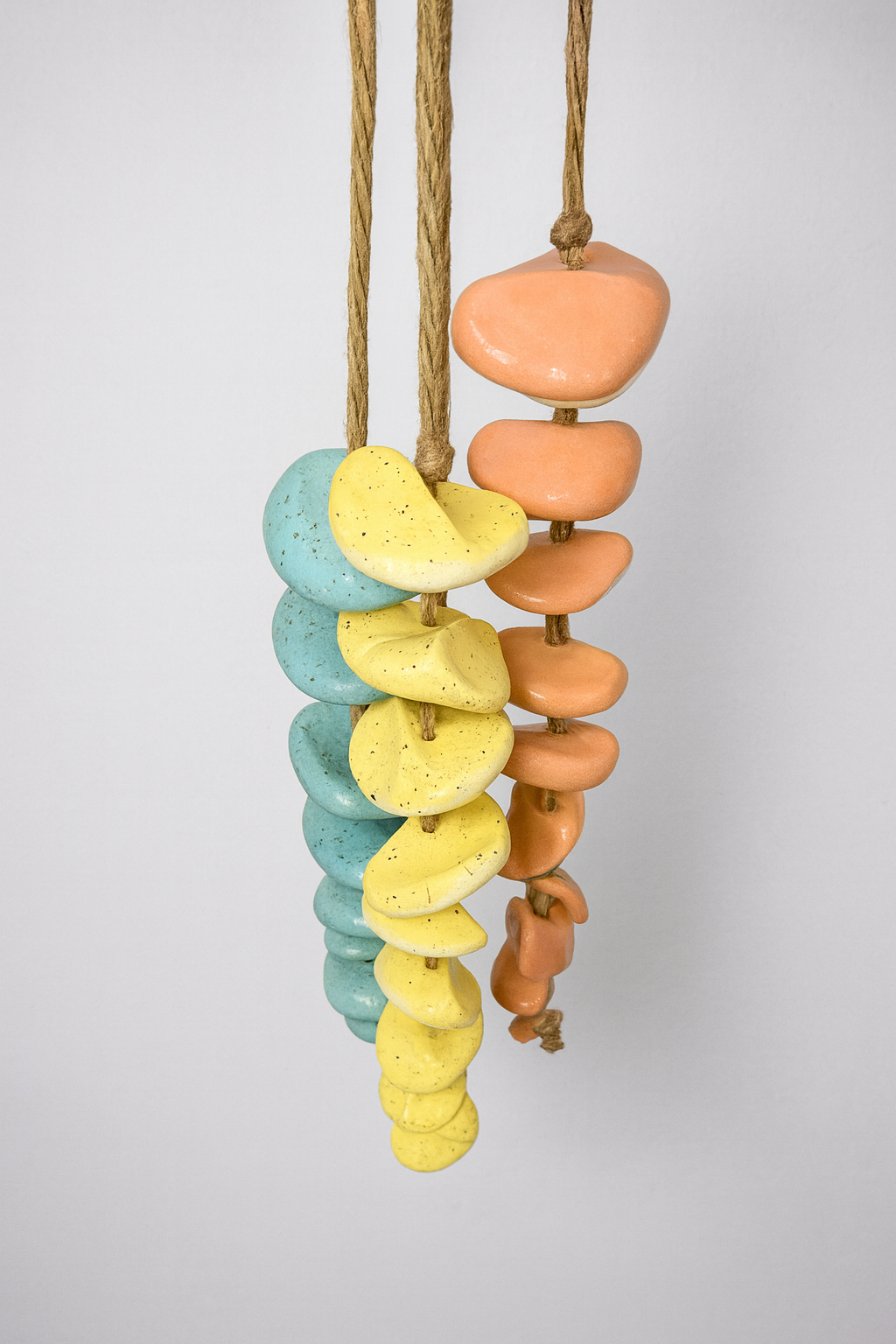 🔔 Pottery Rope Charms Glaze-Finished