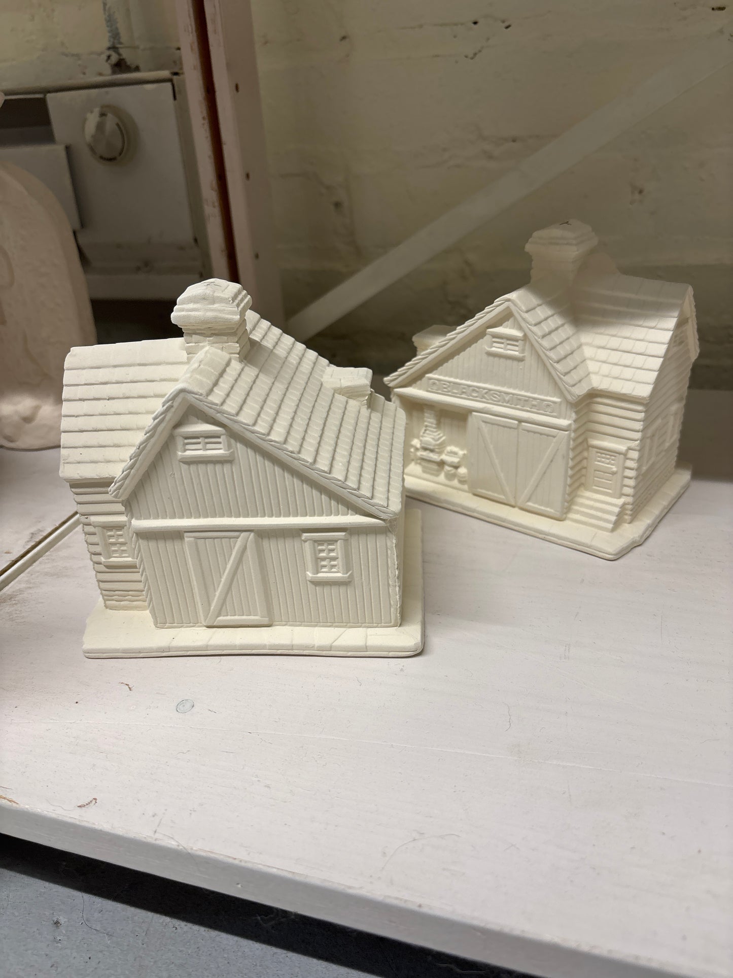 5” blacksmith shop ready to paint Ceramics