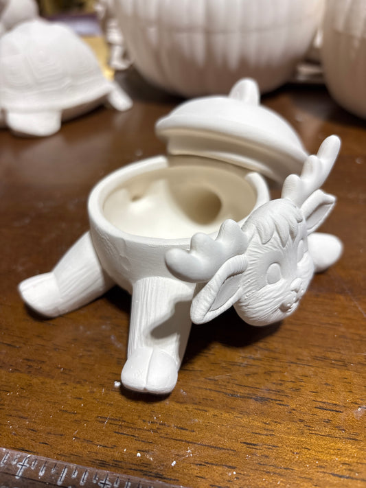 Reindeer Trinket Dish RtP Ceramics