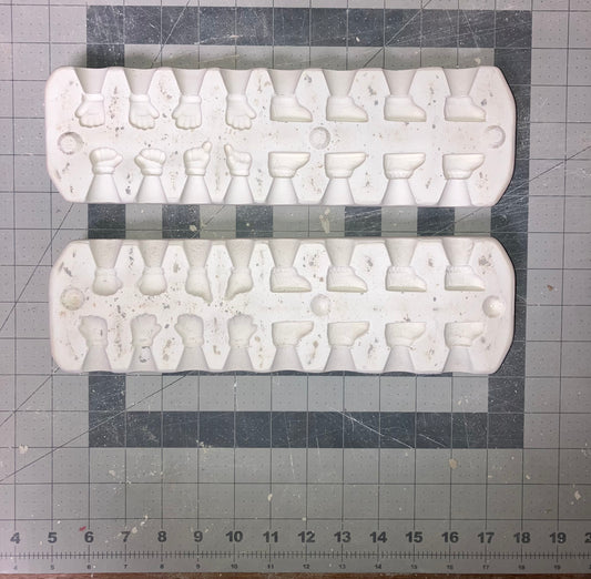 Mini Hands and Feet Donas 957 (242) Ceramic Casting Mold