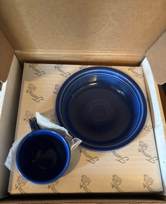 Fiesta Lapis 5-Piece Place Setting – Excellent Condition
