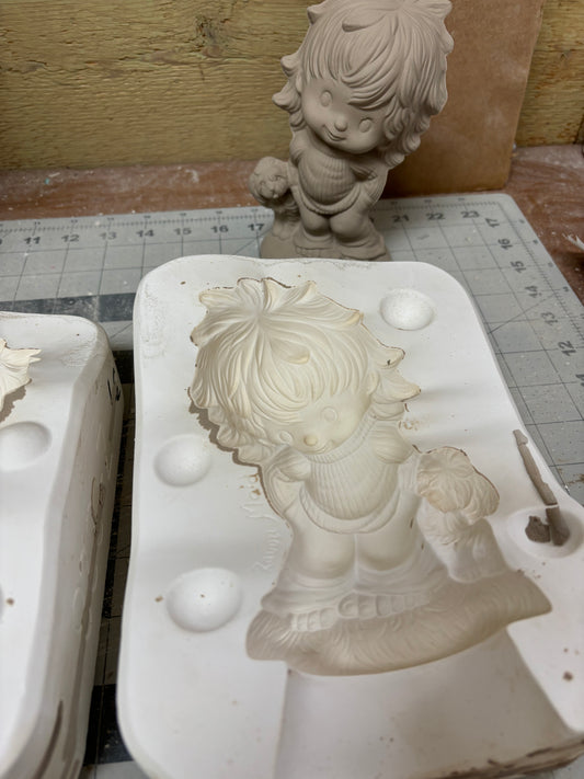 Child with Puppy Zavori 228 (310) Ceramic Casting Mold