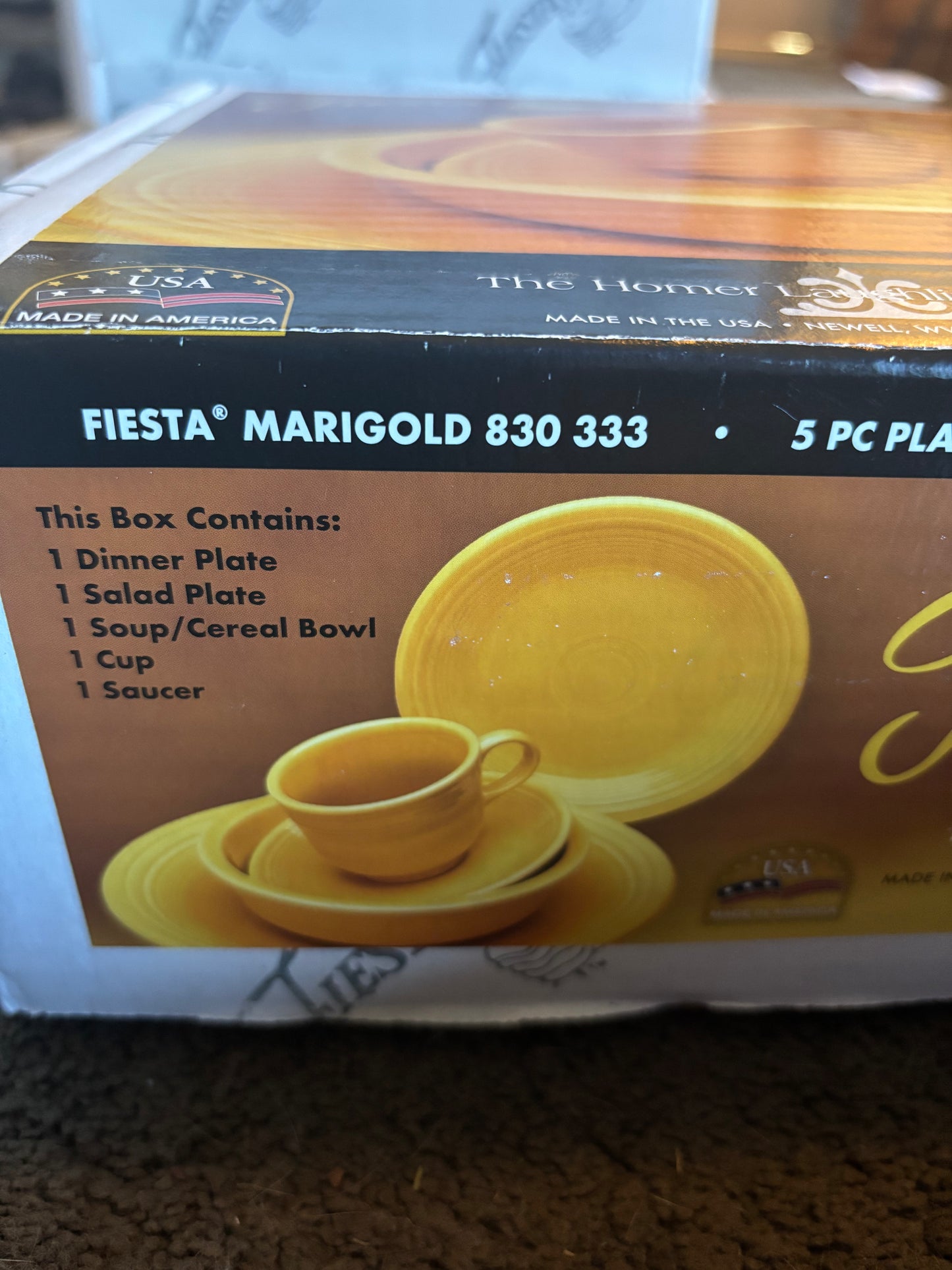 Fiesta Marigold 5-Piece Place Setting (Retired Color)