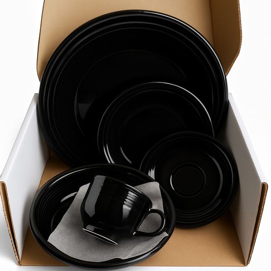 Fiesta Black 5-Piece Place Setting – Retired Color – Excellent Condition