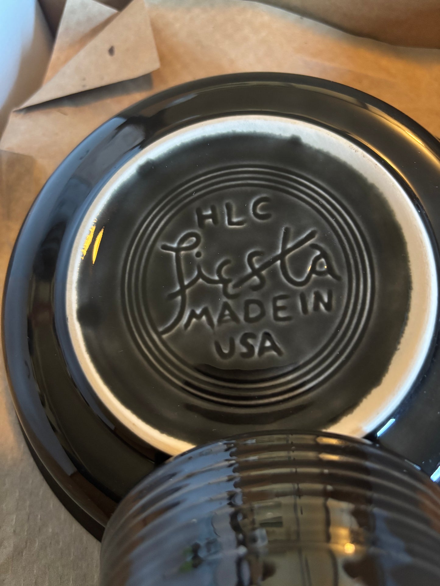 Fiesta Black 5-Piece Place Setting – Retired Color – Excellent Condition