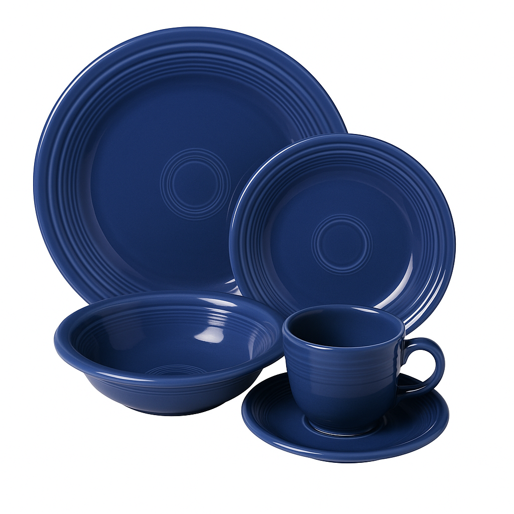 Fiesta Lapis 5-Piece Place Setting – Excellent Condition