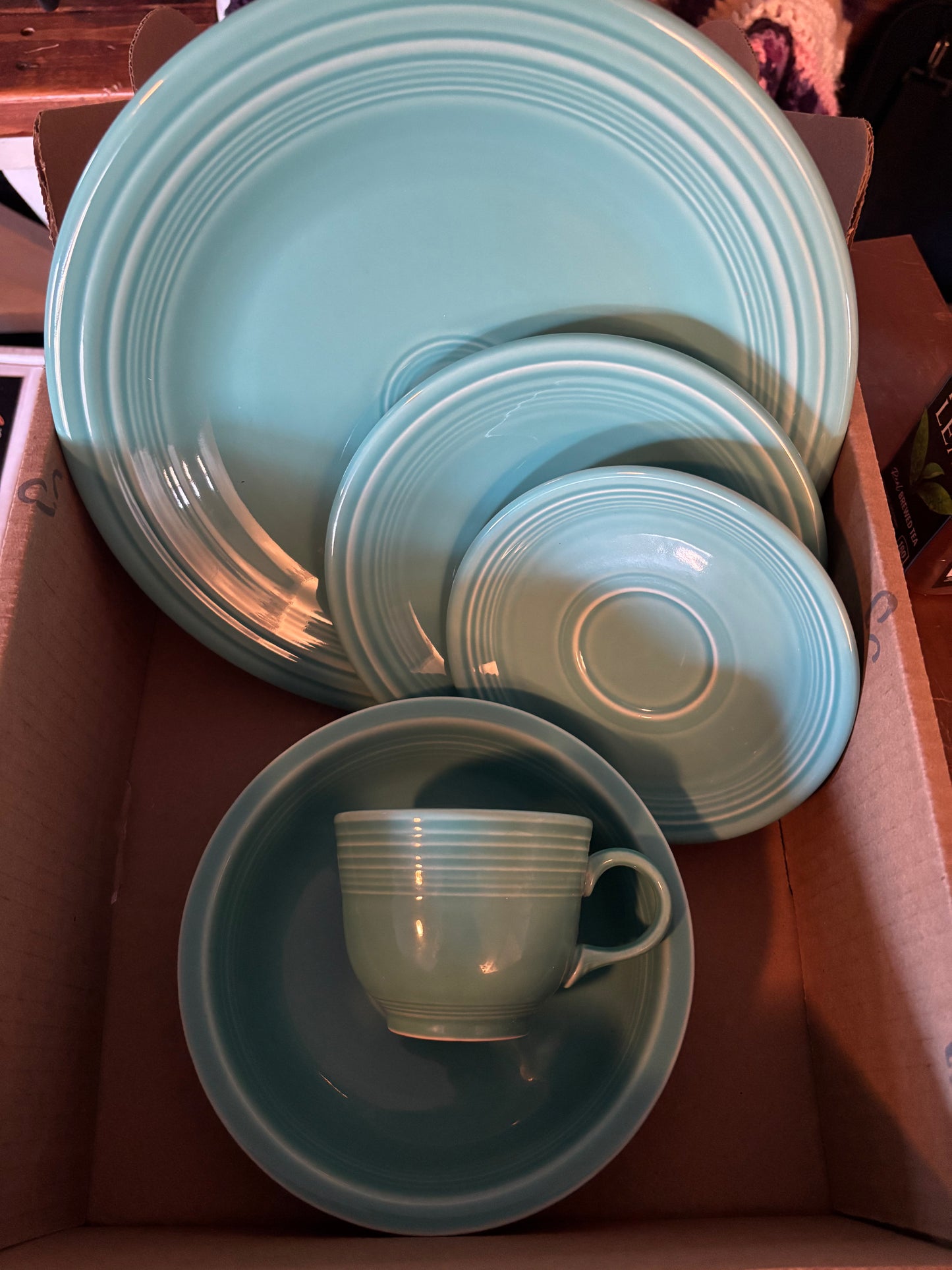 Fiesta Ware 5-Piece Place Setting – Sea Mist (Retired Color)