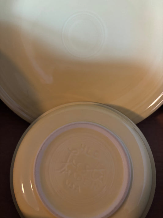 Fiesta Dinnerware – 5-Piece Place Setting – Yellow – Excellent Condition