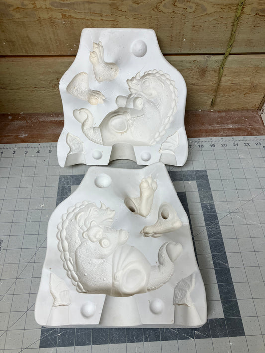 Puffkins Baby Dragon Gator Molds 528 (504) Ceramic Casting Mold